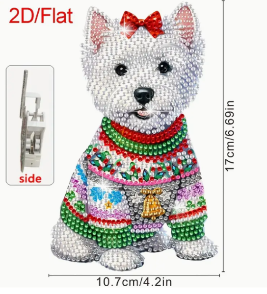 Diamond Painting 2D Wackelkopf – Hundefigur